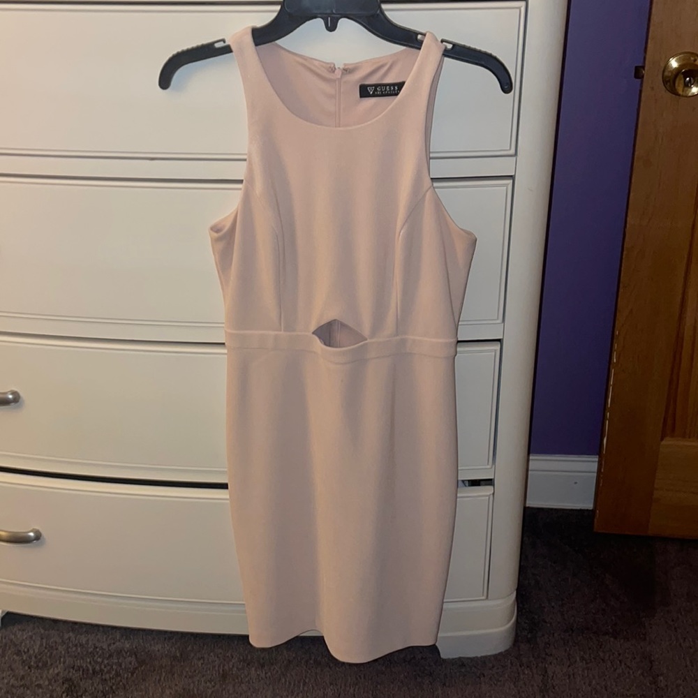 Blush pink Guess dress! Comfortable and flattering